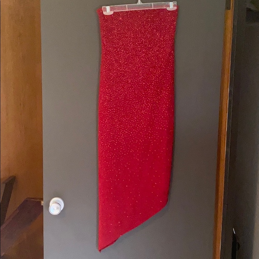 Asymmetrical Red Cocktail dress
